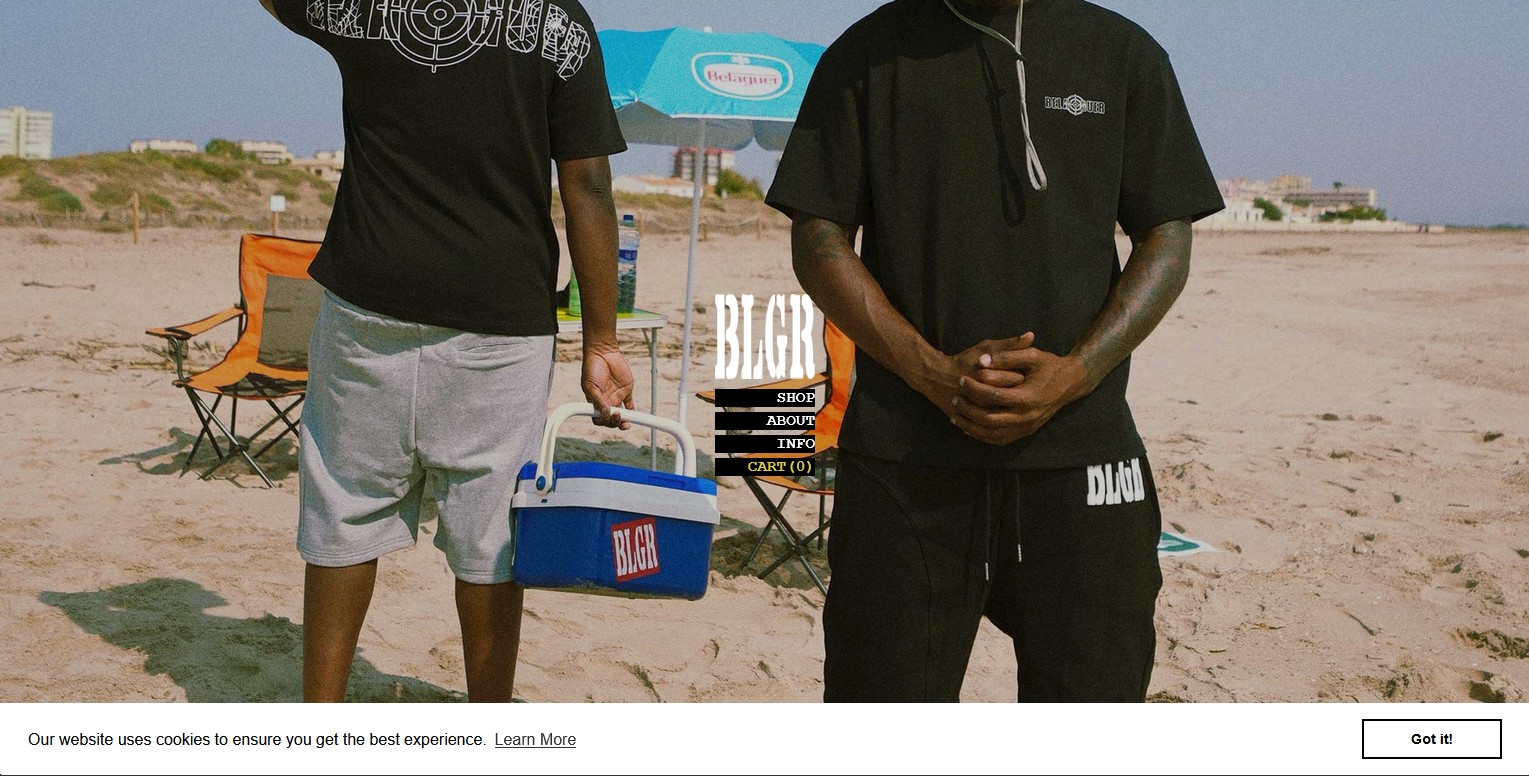 Captura de pantalla del sitio web de Belaguer